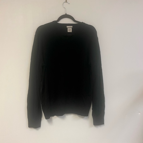 Men’s Gap 100 % Merino Wool V Neck Sweater Dark Academia,‎ Classic Luxury Cozy L - Picture 3 of 5